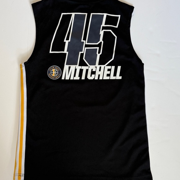 Utah Jazz Donovan Mitchell Mens S Jersey Tank Top Sleeveless NBA black - Picture 3 of 6